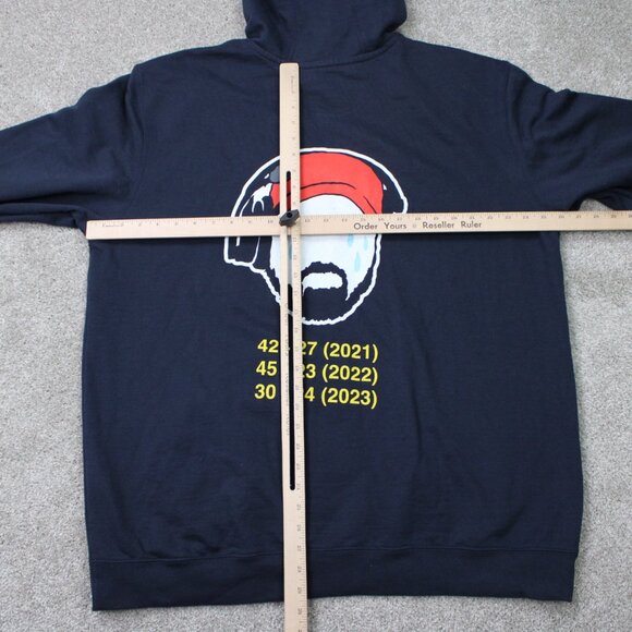 Carhartt Barstool Michigan Ohio State Hoodie Mens XL Blue Men vs Boys Sweatshirt - Picture 13 of 15